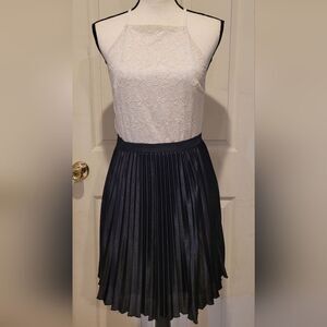 Speechless size large junior black ivory satin dress